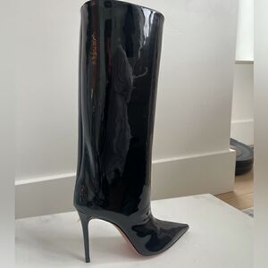 Amina Muaddi
Fiona Patent Leather Boots